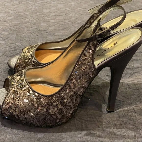 Michael Antonio Sequined Heels - Picture 2 of 6